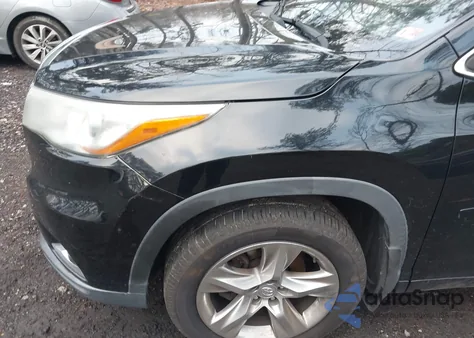 2014 Toyota Highlander Limited Platinum V6 z USA, uszkodzony, nr VIN 5TDDKRFH6ES026880
